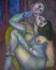 Women Art Gallery : Nude in Chair with Mirror